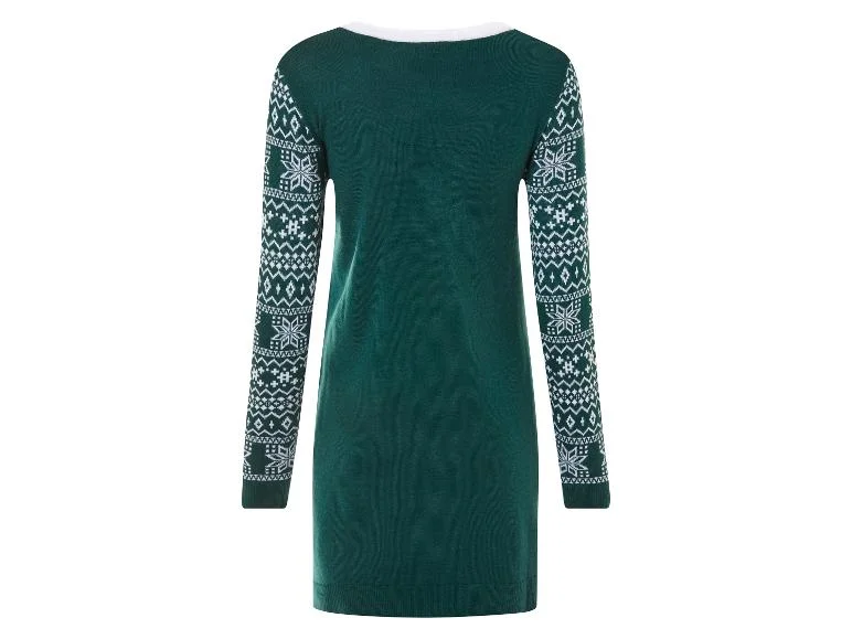 Robe en maille motif de noël femme - Image 6
