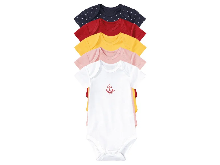 Lot de 5 bodies à manches courtes bébé - Image 13