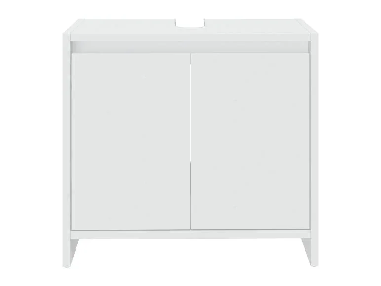 Meuble sous-vasque Oslo, 60 x 55 x 28 cm, blanc — SKU B1T0PNQQ3NIAKLWD - Image 2