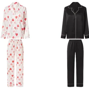 Ensemble pyjama en satin femme