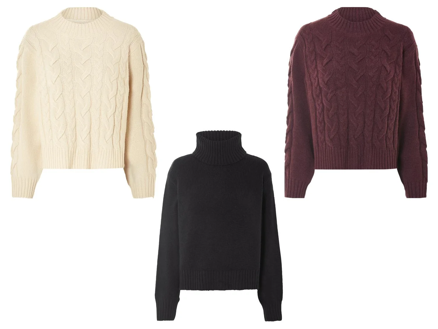 Pull en grosse maille femme — SKU PVNSJ4Z9X7CW6E2E90 - Image 12
