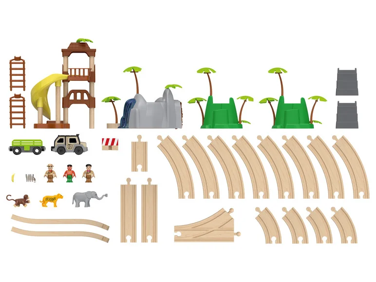 Set de chemin de train en bois - Image 24