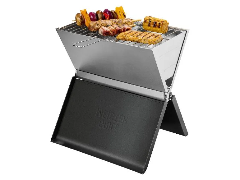 Barbecue pliant au charbon de bois, 33,5 x 23 cm