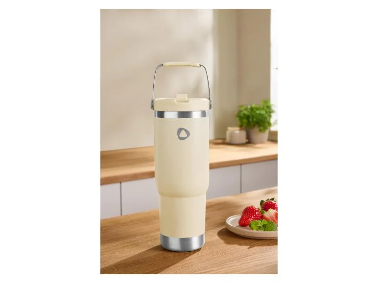Gobelet isotherme en acier inoxydable avec anse, 880 ml - Image 3