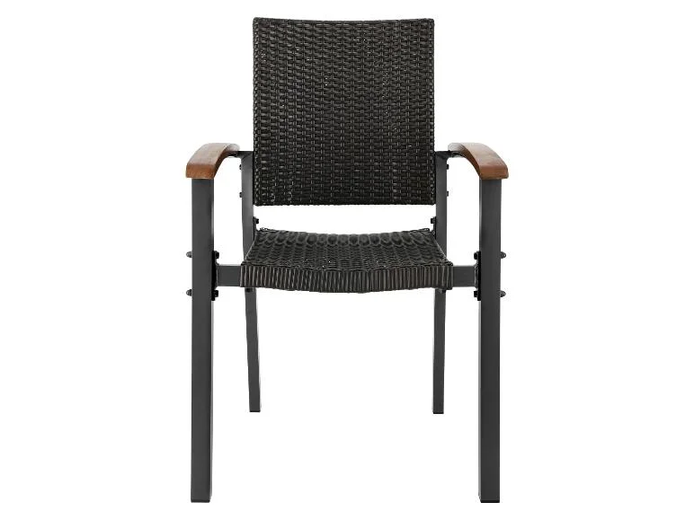 Table de jardin + Lot de 6 fauteuils en résine tressée Valencia - Image 8