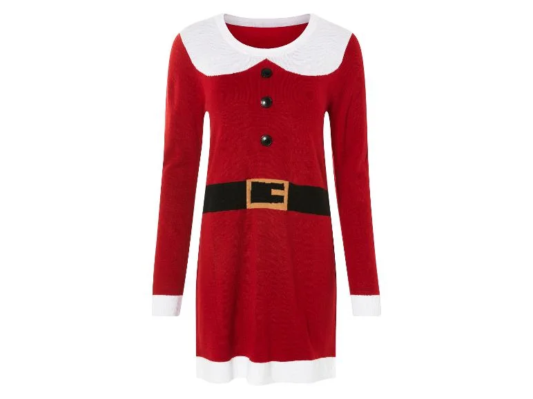 Robe en maille motif de noël femme - Image 10