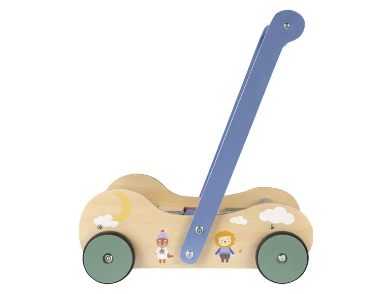 Chariot à pousser ou cube de motricité en bois - Image 12