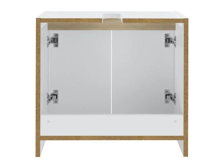 Meuble sous-vasque Oslo, 60 x 55 x 28 cm, blanc — SKU B1T0PNQQ3NIAKLWD - Image 3