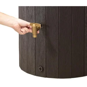 Récupérateur d'eau de pluie Madera, 220 litres, aspect bois