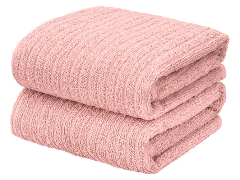 Lot de 2 serviettes de toilette en éponge, 50 x 100 cm — SKU RVAV3X3ILH0Y1FUF - Image 2