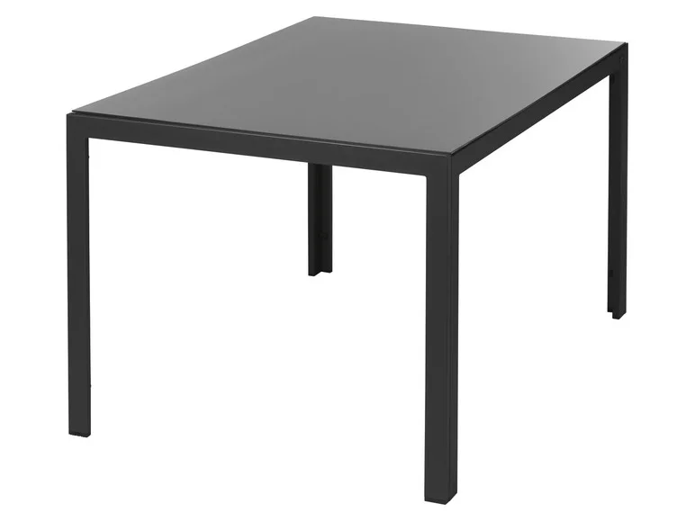 Table de jardin Houston en aluminium, noir - Image 6