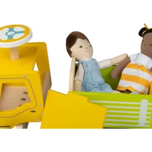 Camion à glissière en bois
