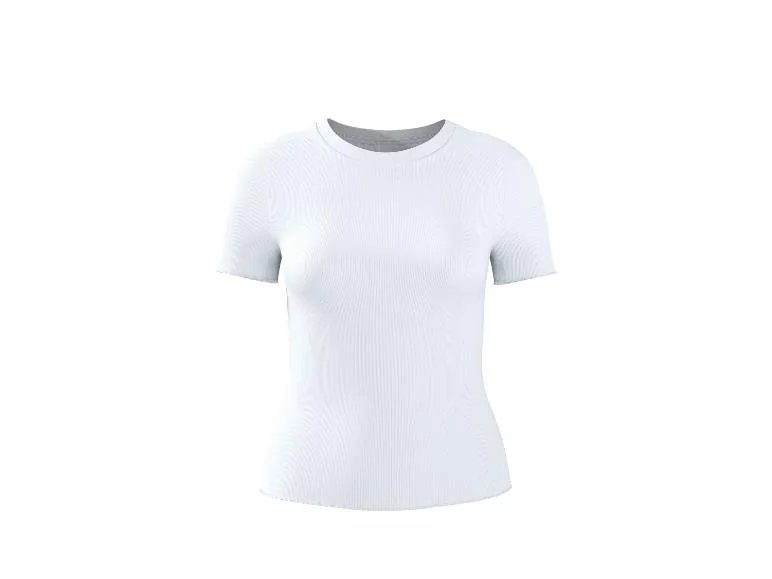 T-shirt côtelé femme — SKU LFTCLWA6QN63S11DLW - Image 4