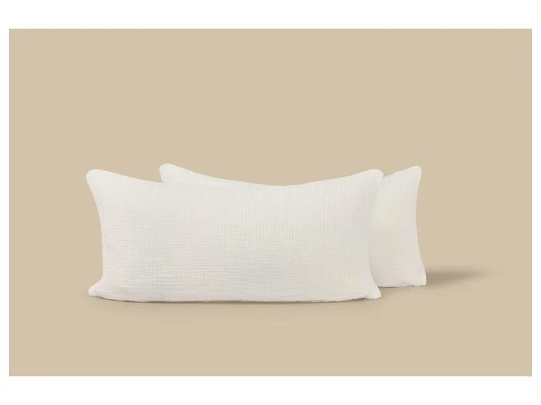 Lot de 2 taies d'oreiller en mousseline, 40 x 80 cm - Image 4