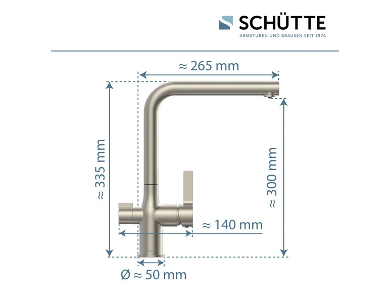 Robinet d'eau potable AQUASTAR PRO avec système de filtration anti-calcaire