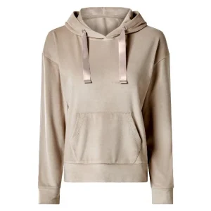 Sweat à capuche en velours femme