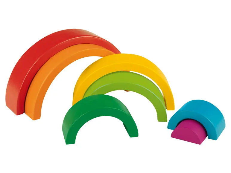Jouet en bois arc-en-ciel - Image 8