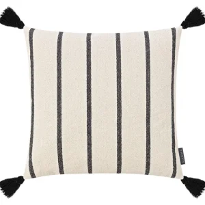 Housse de coussin « OYO », 40 x 40 cm, avec pompons