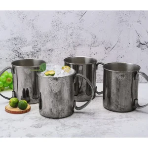 Set de tasses Moscow Mule en acier inoxydable
