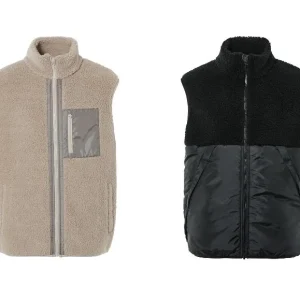 Veste sans manches en polaire peluche homme