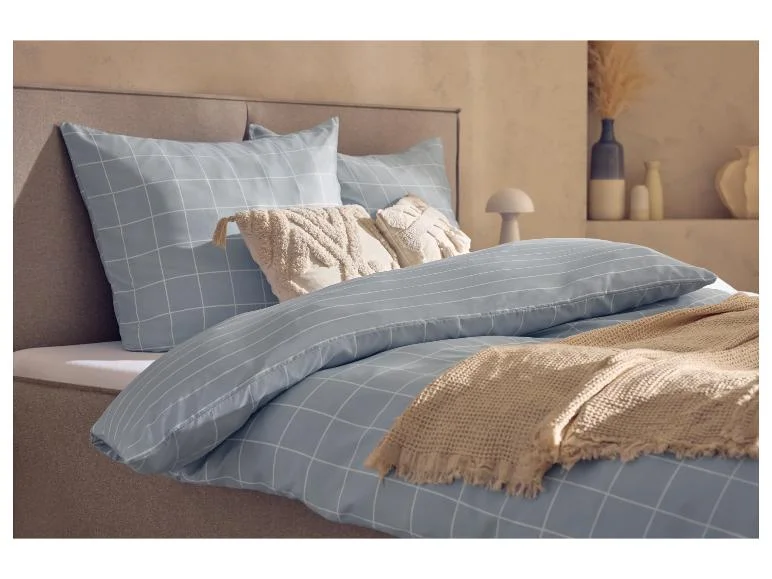 Parure de lit double face en satin microfibre, 240 x 220 cm - Image 10