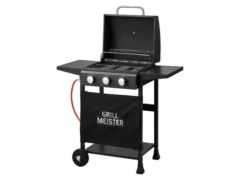 Barbecue à gaz 3 brûleurs, 48 x 39 cm, 9 kW - Image 6