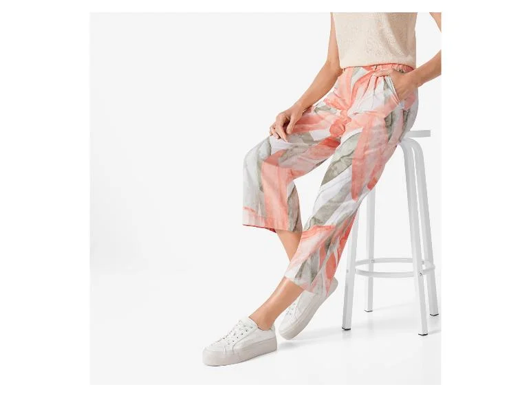 Jupe-culotte en lin pour femme