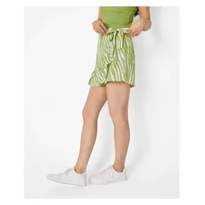 Jupe-short portefeuille femme