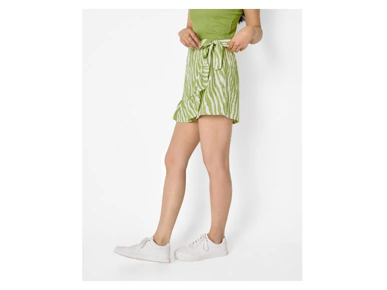 Jupe-short portefeuille femme
