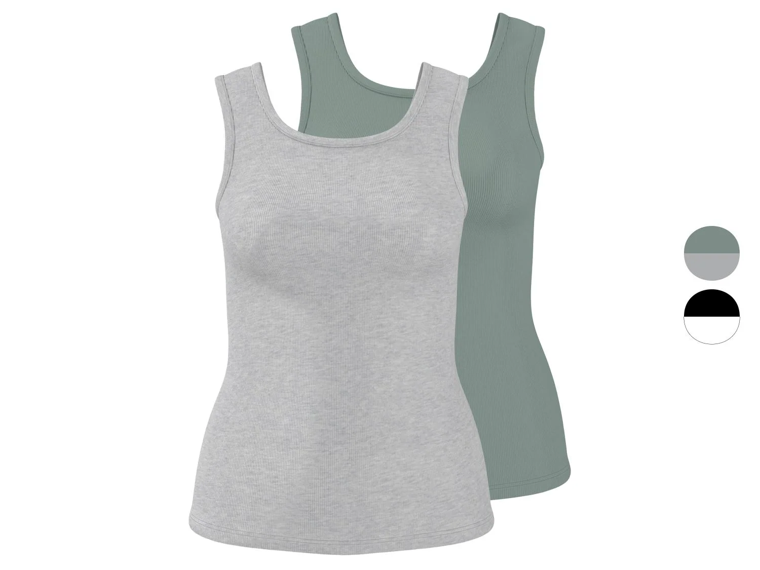 Lot de 2 débardeurs côtelés femme — SKU DC8WSG2WNNZIPTQM8 - Image 9