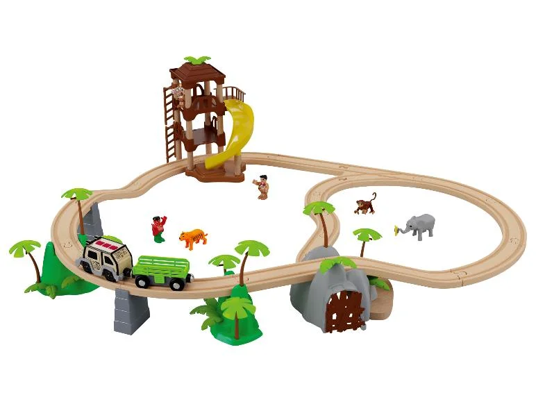 Set de chemin de train en bois