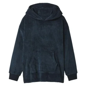 Pull à capuche en peluche oversize fille