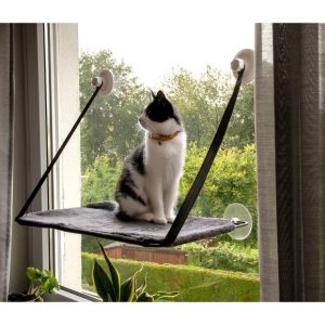 Hamac de fenêtre pour chat, 59 x 32 cm