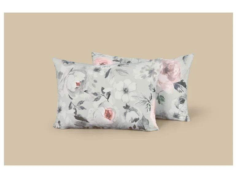 Lot de 2 taies d’oreillers en coton, 50 x 70 cm. - Image 3