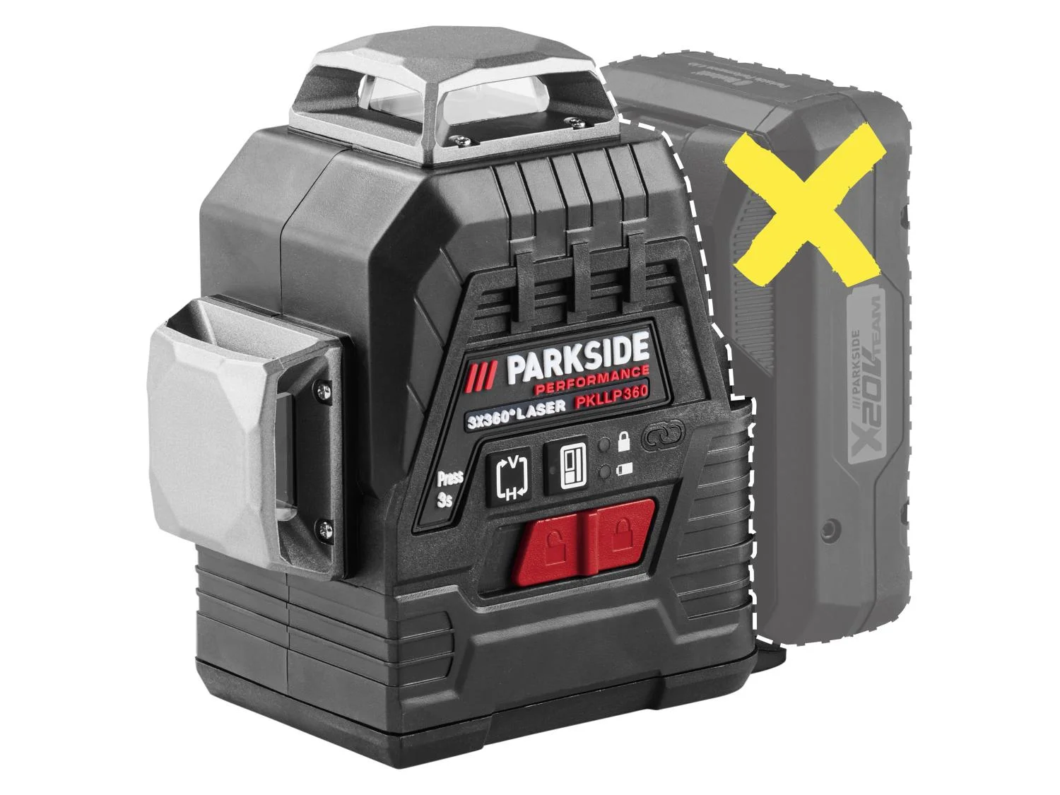 Niveau laser en croix sans fil PKLLP 3360 A1, vert, 30 m 20 V - Image 10