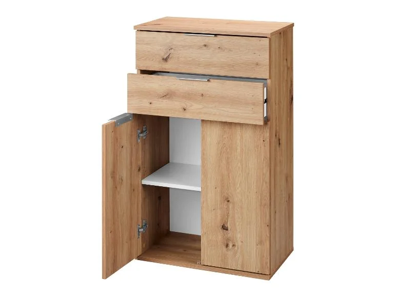 Meuble bas, 57,6 x 32,9 x 94,8 cm, imitation chêne