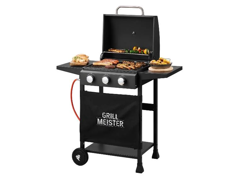 Barbecue à gaz 3 brûleurs, 48 x 39 cm, 9 kW - Image 5