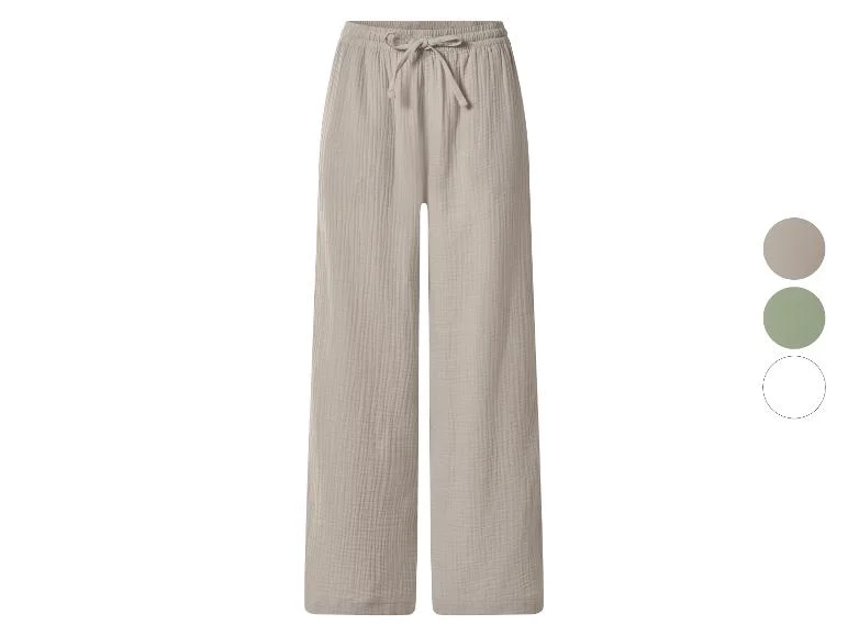 Pantalon large en mousseline femme - Image 10