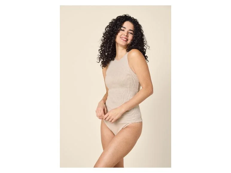 Débardeur côtelé soutien-gorge intégré femme - Image 2
