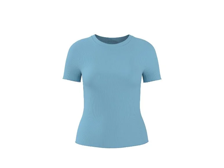 T-shirt côtelé femme — SKU LFTCLWA6QN63S11DLW - Image 9