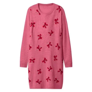 Robe de Noël en maille fine femme