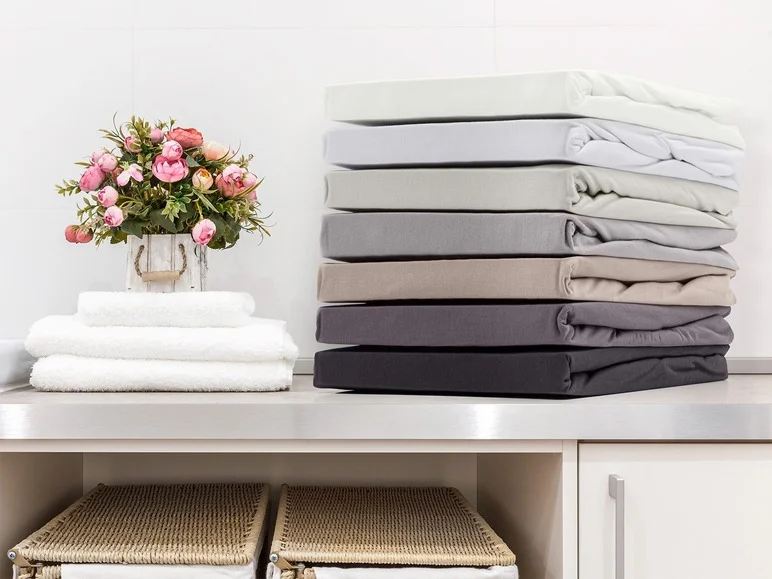 Drap-housse en jersey, pour matelas Boxspring Biberna - Image 13