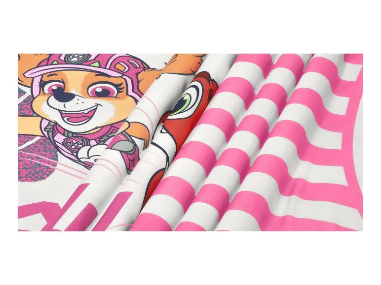 Parure de lit double face en satin enfant Pat' Patrouille, 140 x 200 cm