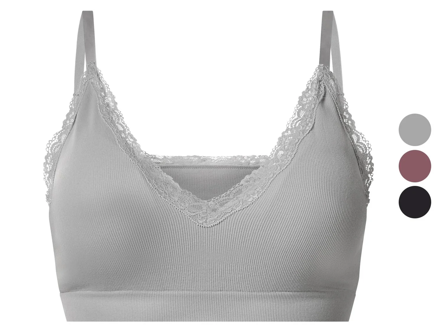 Brassière côtelée à dentelle femme — SKU QNKHAKPPLOLMIIP1G - Image 9