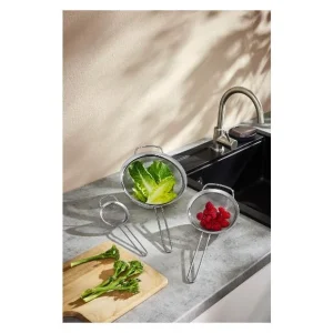 Set de 3 passoires en acier inoxydable