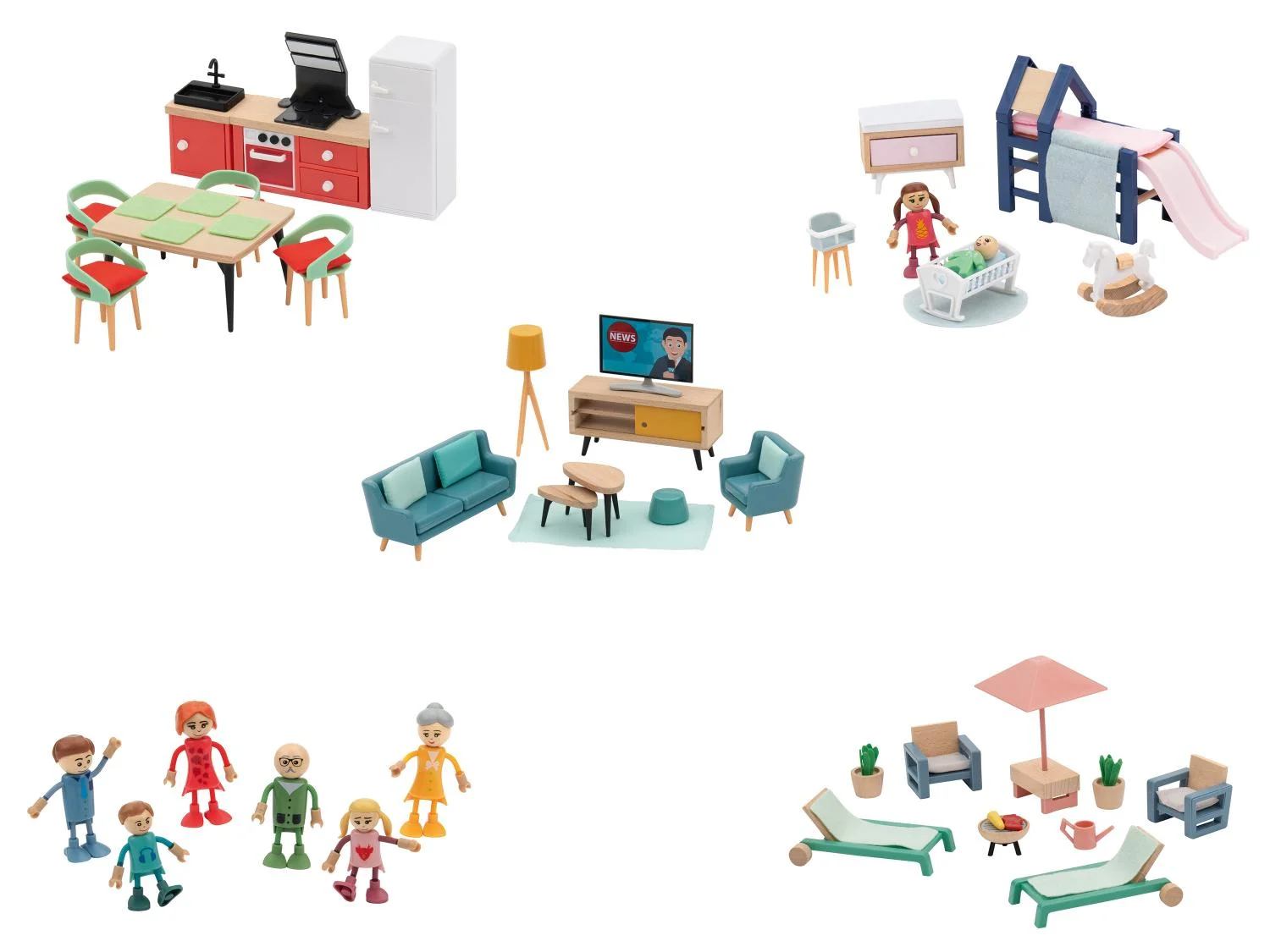 Accessoires maison de poupées bois - Image 5