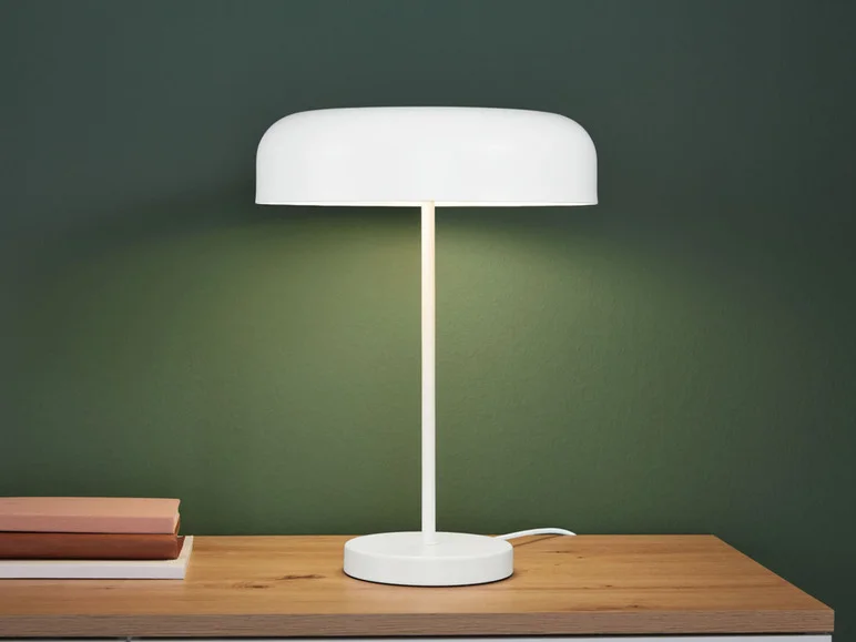 Lampe de table, 1 ou 2 ampoules, blanc mat - Image 2