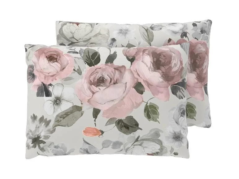 Lot de 2 taies d’oreillers en coton, 50 x 70 cm. - Image 4
