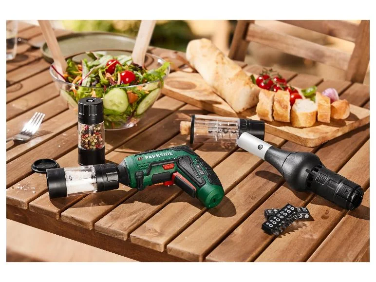 Set de visseuses sans fil avec accessoires BBQ PAS 4 D7, 10 Nm, 4 V - Image 3