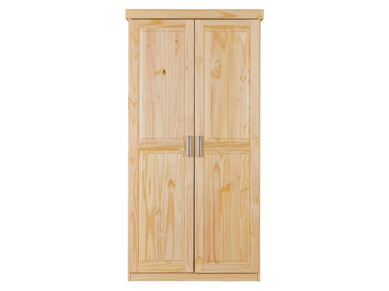 Armoire à vêtements en pin massif, veines naturelles - Image 9